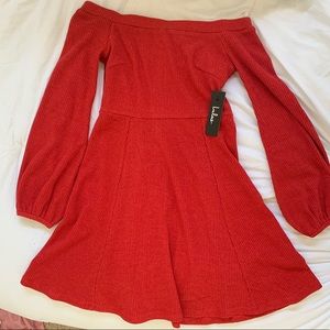 NWT Off the shoulder sweater dress from Lulus
